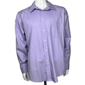 Joseph & Feiss Dress Shirt Long Sleeve 17‎ 34/35 Button Up No Iron Cotton Career